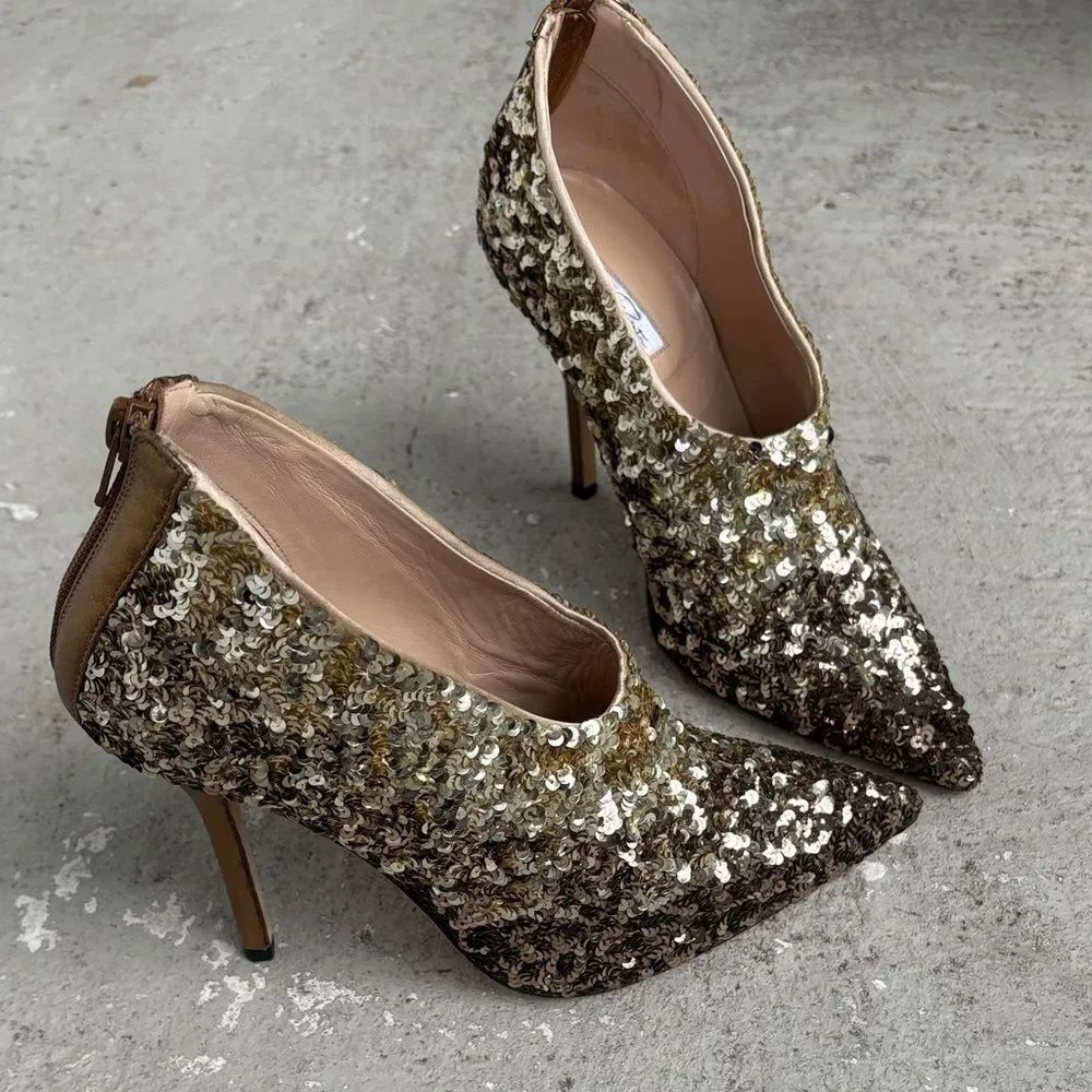 OSCAR de la Renta sequin booties